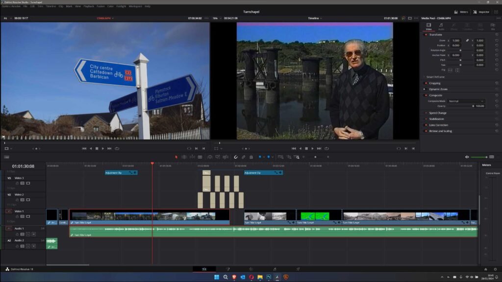 Editing the Turnchapel Railway video