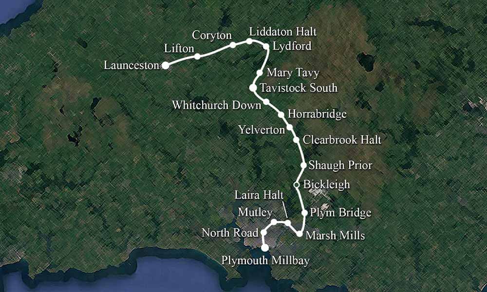 The Plymouth to Launceston Railway Line