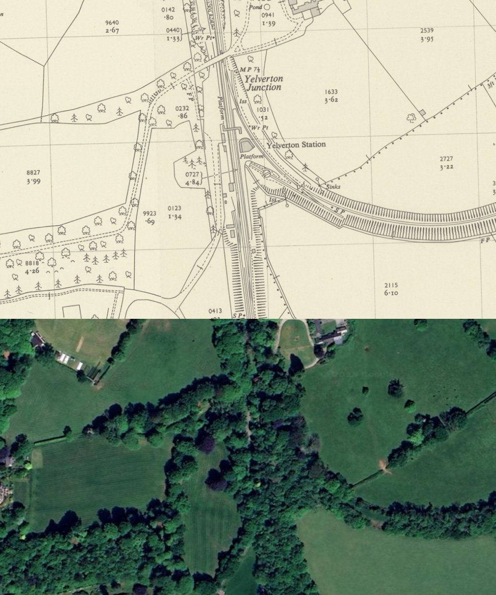 Yelverton Station now and then