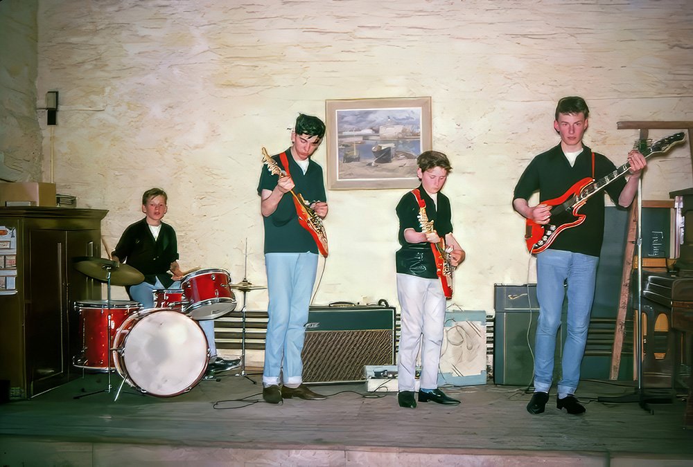 Dad, Roger Lilley, in his first band, The Avengers