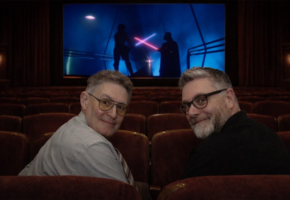 Dad and I at the cinema, watching Empire Strikes Back. 