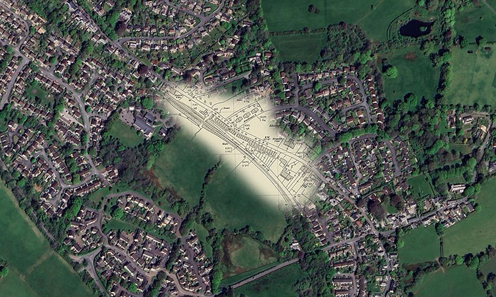 Whitchurch Down, Devon, then and now. 