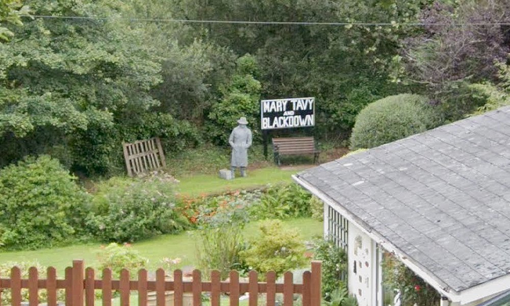 Mary Tavy Station Today Sign